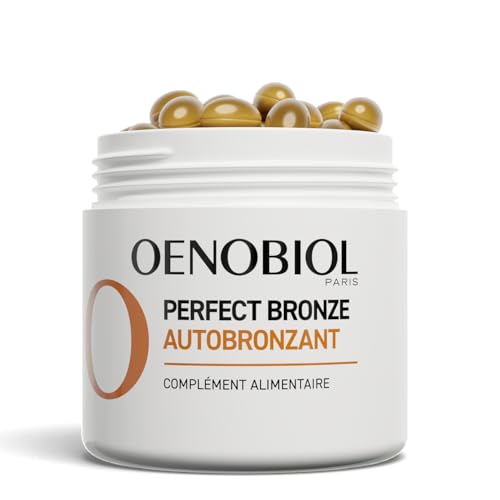 Oenobiol Autobronzant Perfect Bronze Efficace Dès Le 1er Mois pour Soleil - Concentration de 5 Pigments 100% Végétaux - 