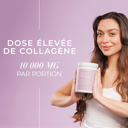 Collagène suédois Peptide pur 10 000 mg poudre marin hydrolysé 300 g pour 30 jours cheveux peau ongles articulations