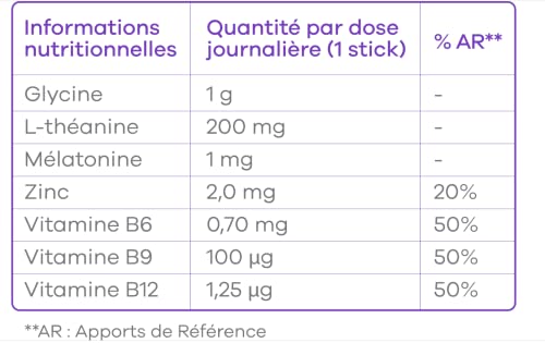 Complément Sommeil Ultra pour Une Nuit Profonde et Réparatrice: Théanine, Glycine, Mélatonine Liquides